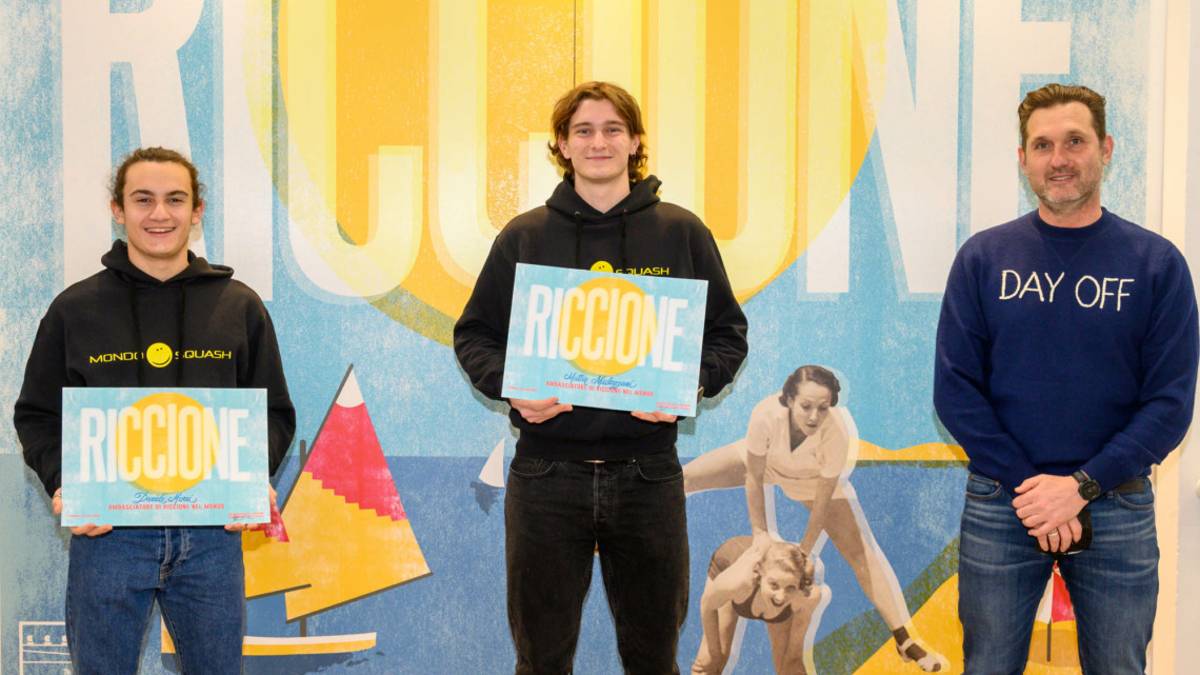 Squash, Mulazzani e Morri diventano ambasciatori di Riccione