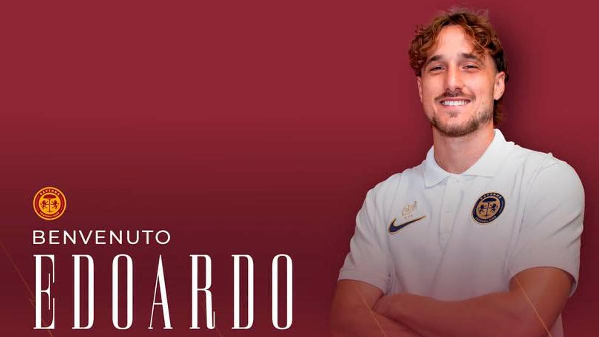 Il centrocampista Edoardo Duca
