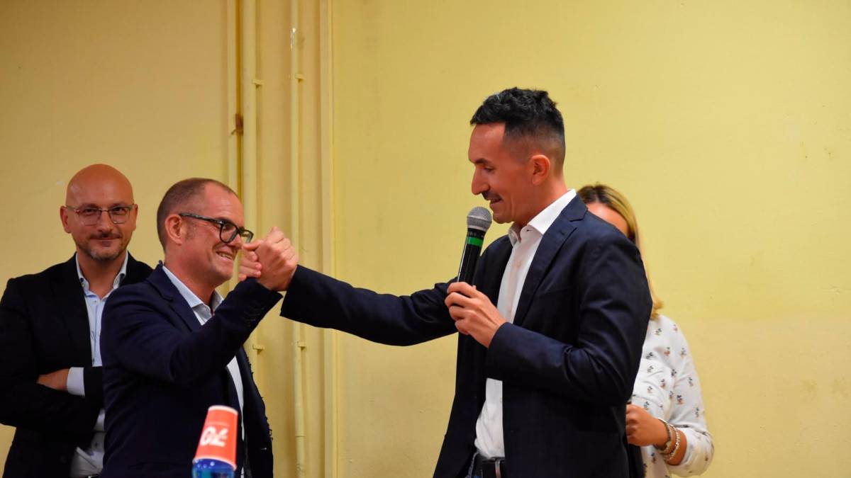 L’assessore Agostini con il sindaco Gozzoli