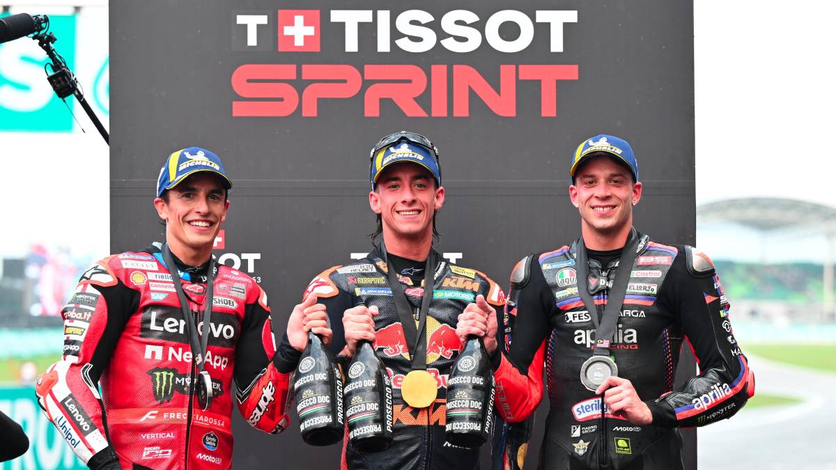 MotoGp, Sprint Race: in Malesia, Bezzecchi si prende il 3° posto alle spalle di Acosta e Marc Marquez