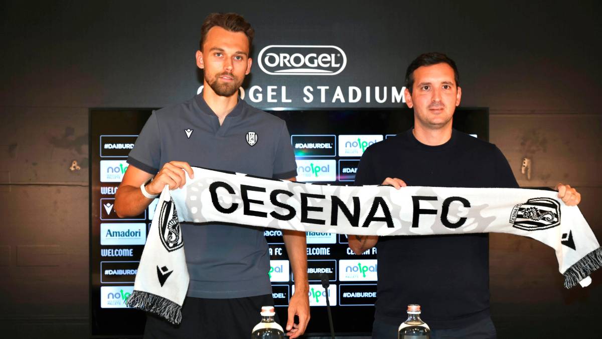 Emil Bohinen e il diesse Andrea Mancini (foto e video Zanotti)
