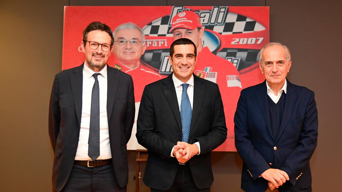 Da sinistra Alessandro Barattoni, Michele De Pascale e Gian Luca Zattini FOTO FABIO BLACO