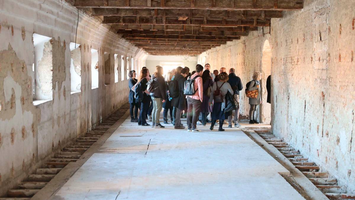 Il cantiere di palazzo Oir (Foto Zanotti)