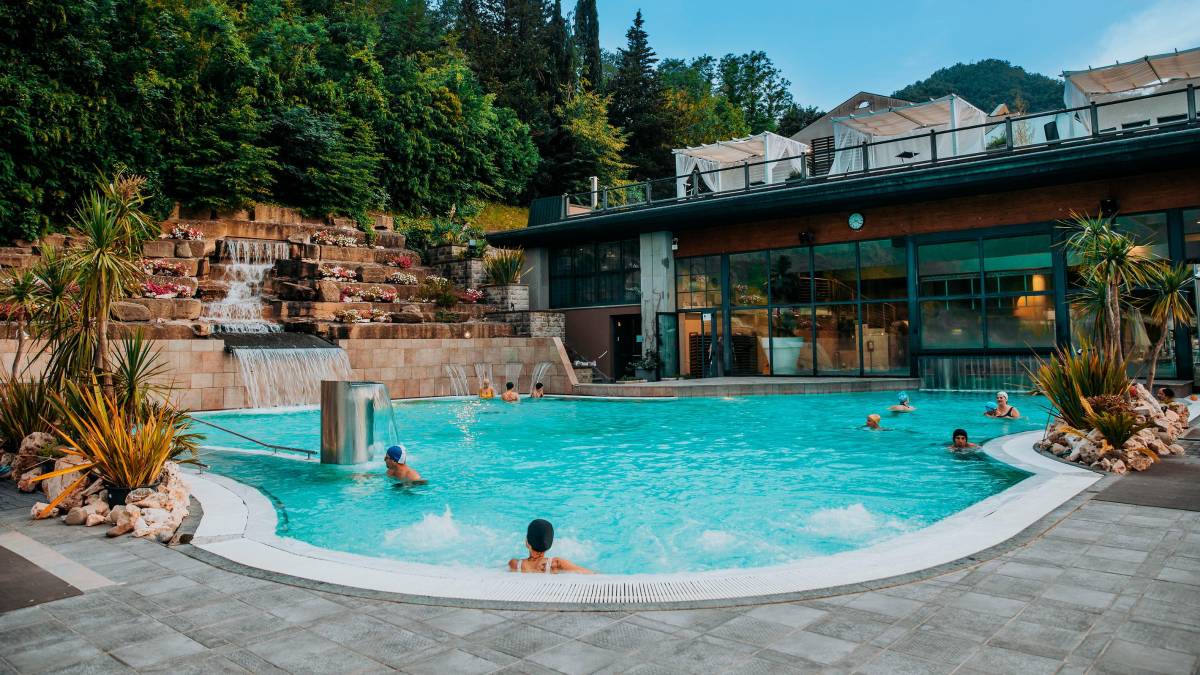 La piscina dell’hotel Roseo Euroterme