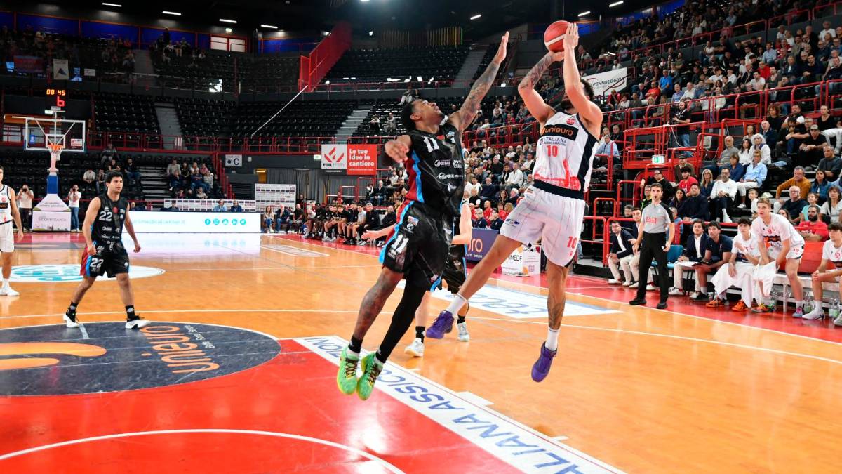 Raphael Gaspardo ha recuperato dalla leggera distorsione alla caviglia subita domenica con Rieti foto fabio blaco