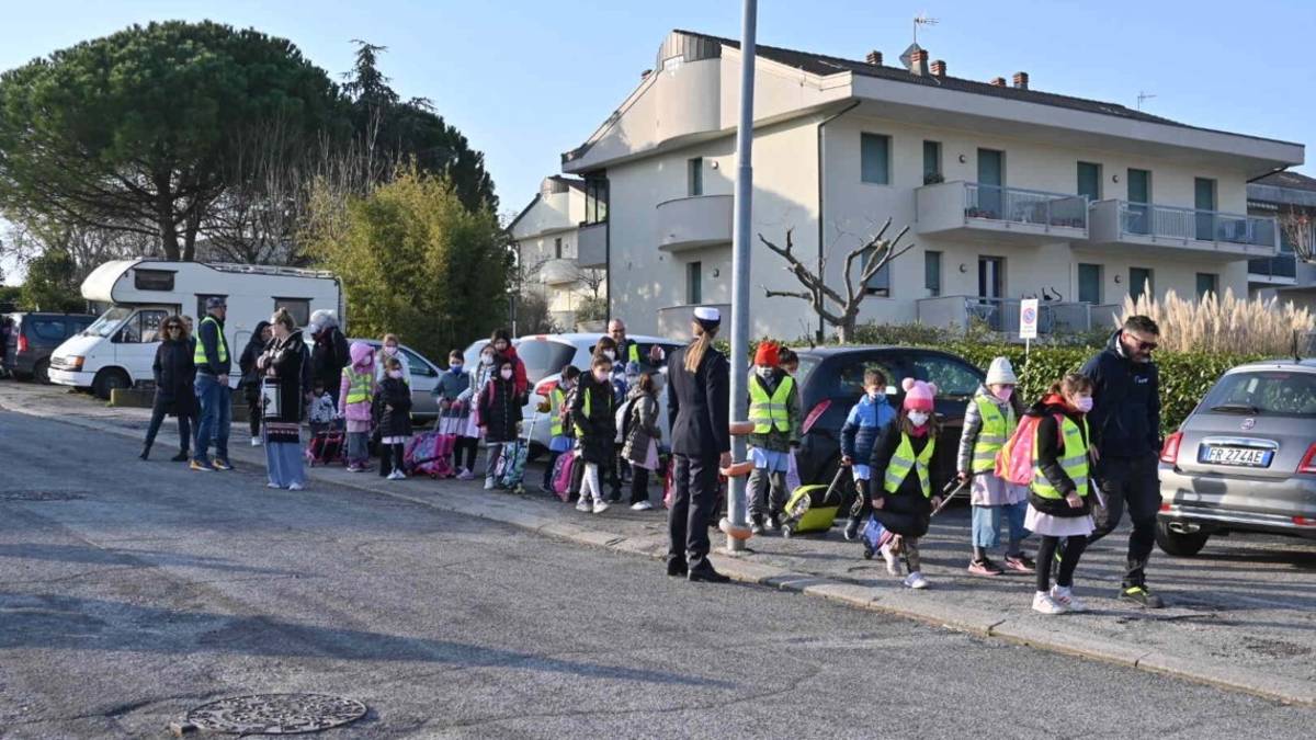Riccione, tutti a scuola a piedi