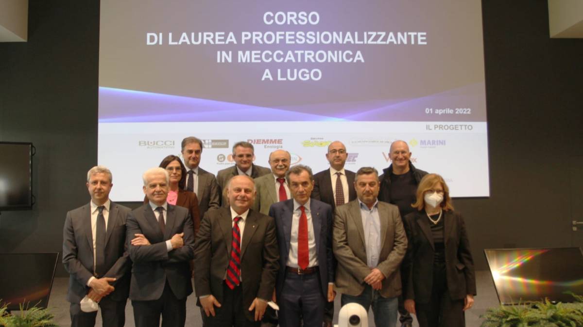 Lugo, nuovo corso di Meccatronica: il rettore Molari incontra il sindaco e visita la Unitec