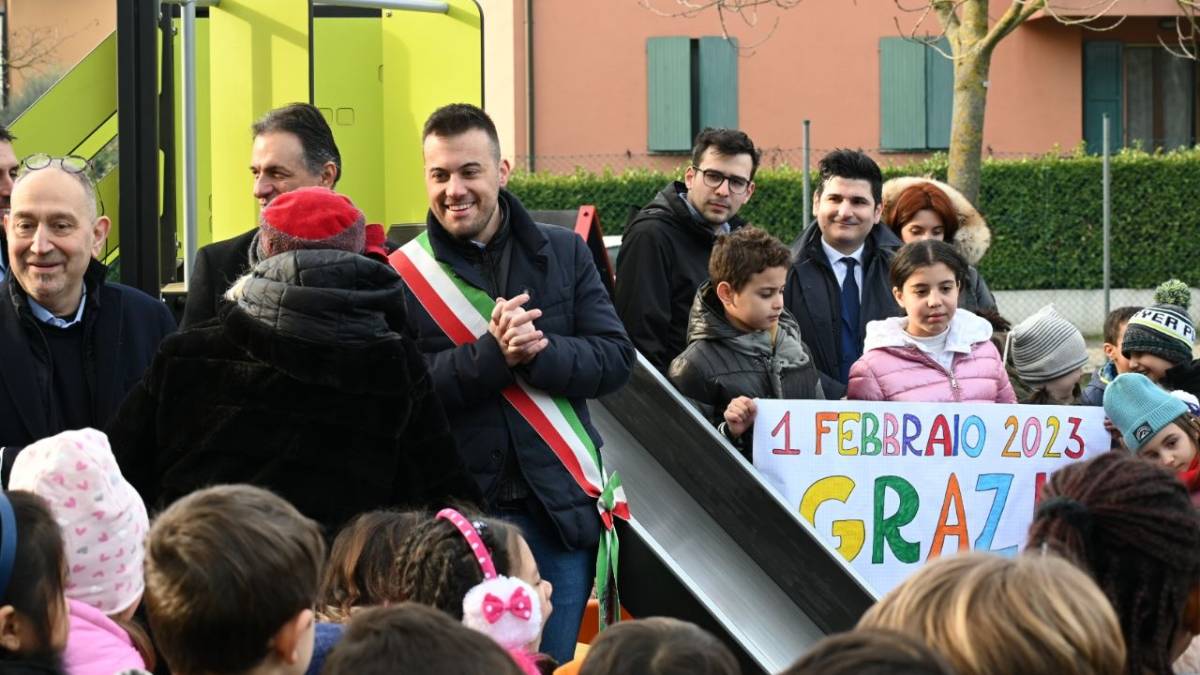 Imola, scuole Rodari: inaugurata la nuova area esterna - Gallery