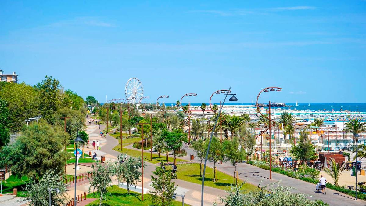 Una veduta di Rimini