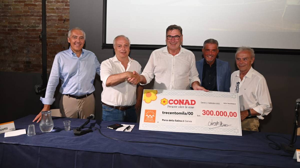 Cervia, Parco della Salina: da Conad donazione di 300mila euro