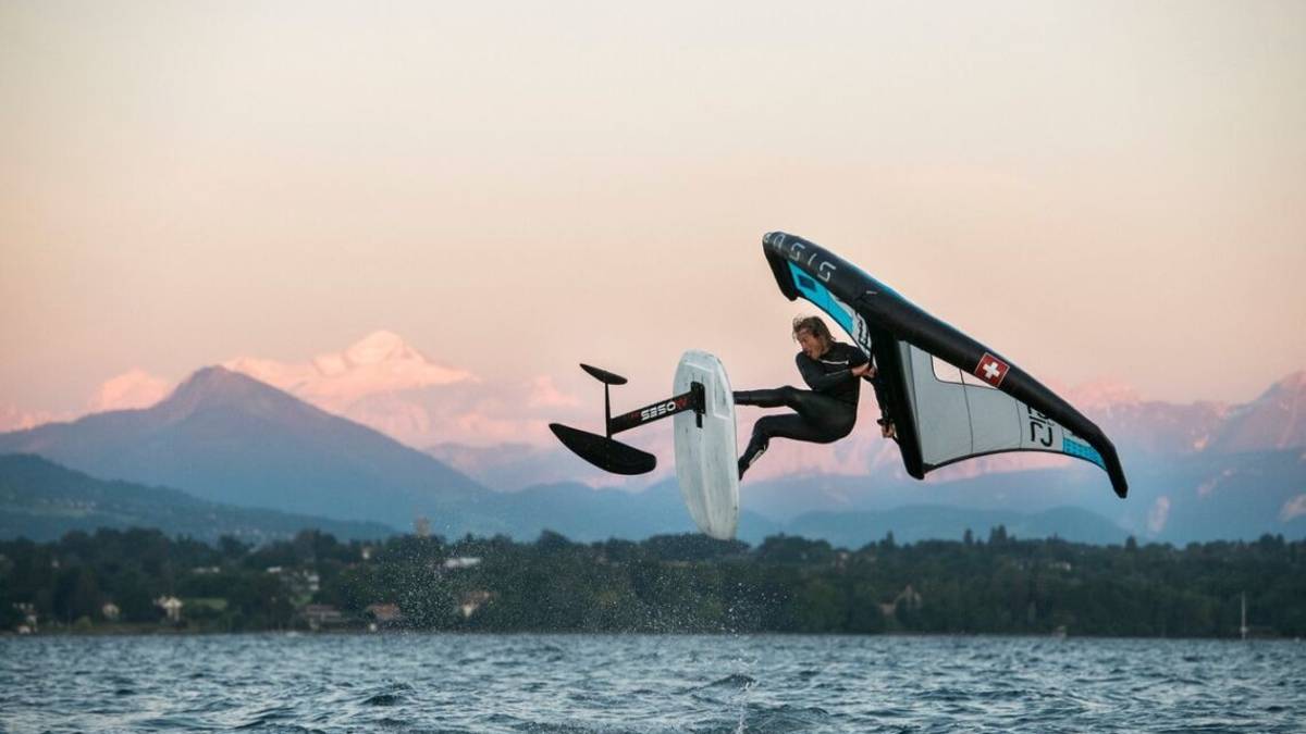 Azienda alle Olimpiadi 2024 di Parigi con il kitesurf