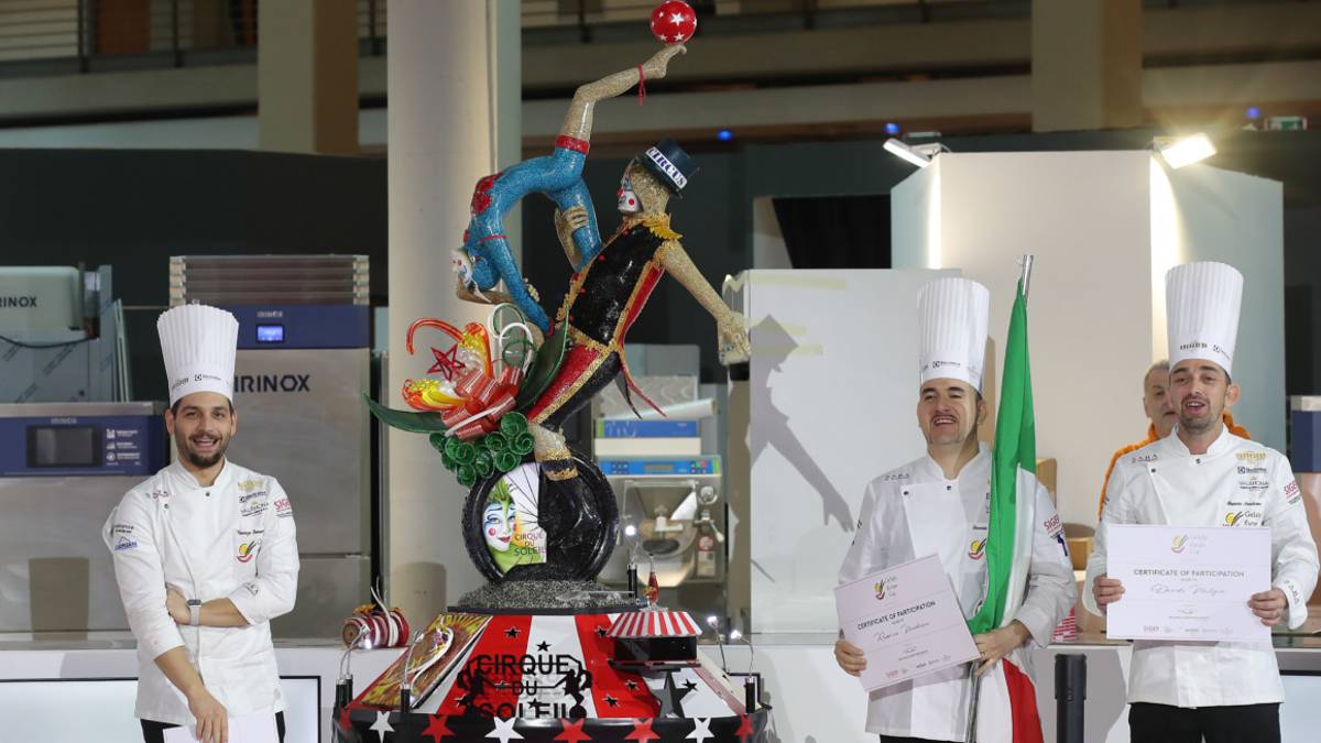 Rimini, Gelato Europe Cup: la nazionale italiana trionfa al Sigep con la sua scultura