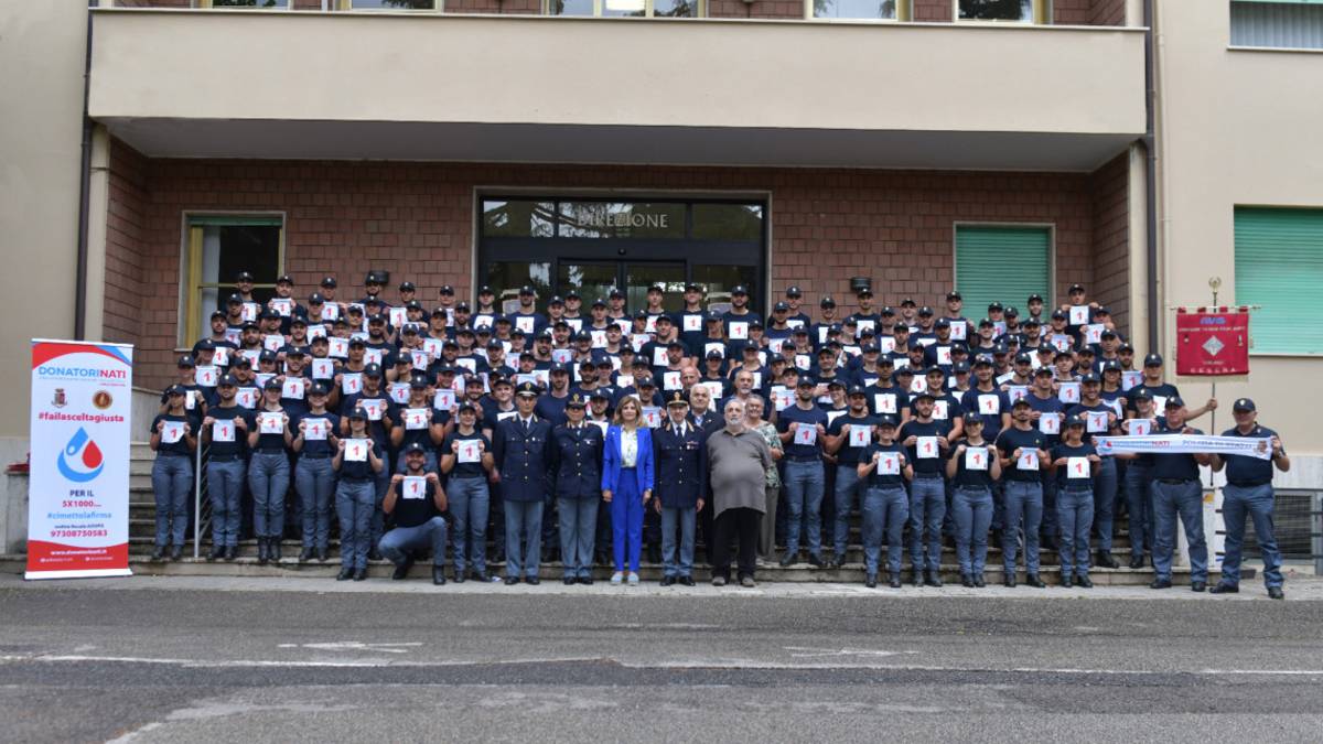 Cesena, 134 donazioni all'Avis dai volontari della polizia
