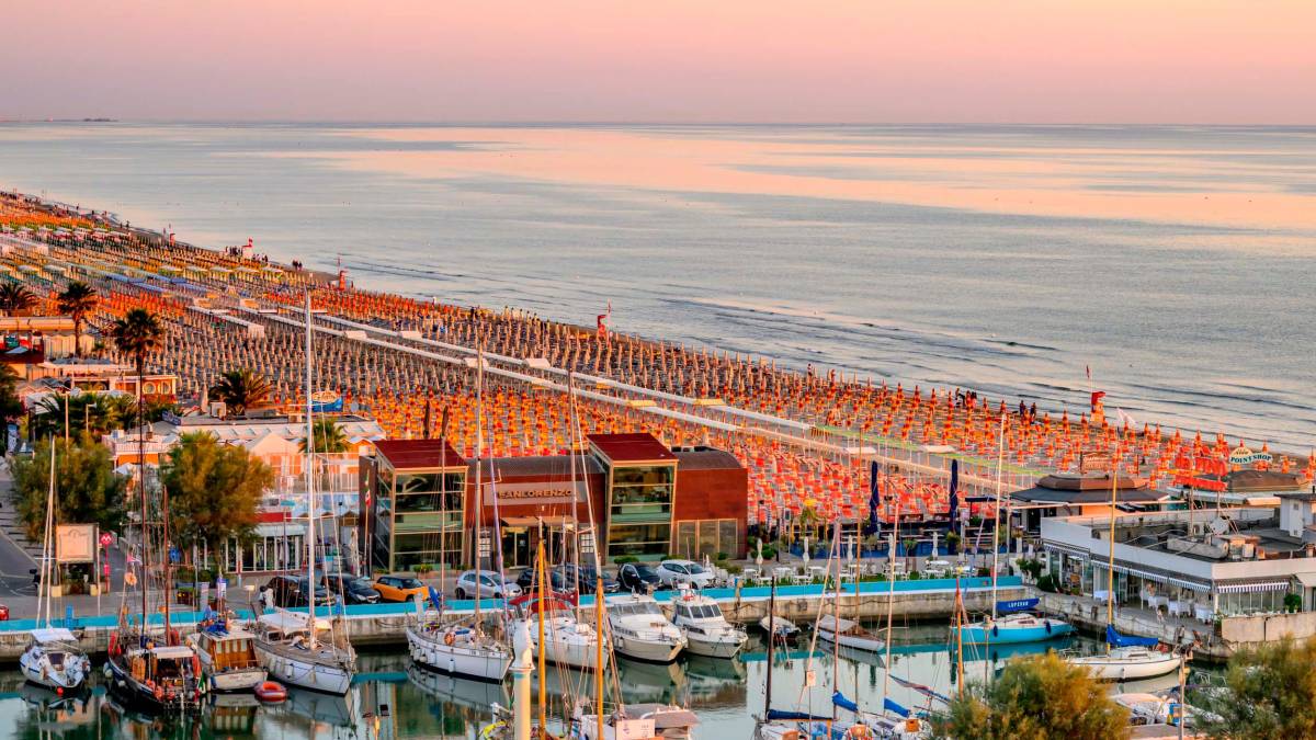 La spiaggia di Riccione