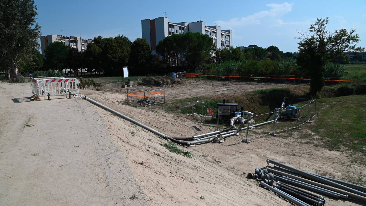 Ai Romiti avviato il cantiere per l’idrovora Fontana 2 (foto Fabio Blaco)