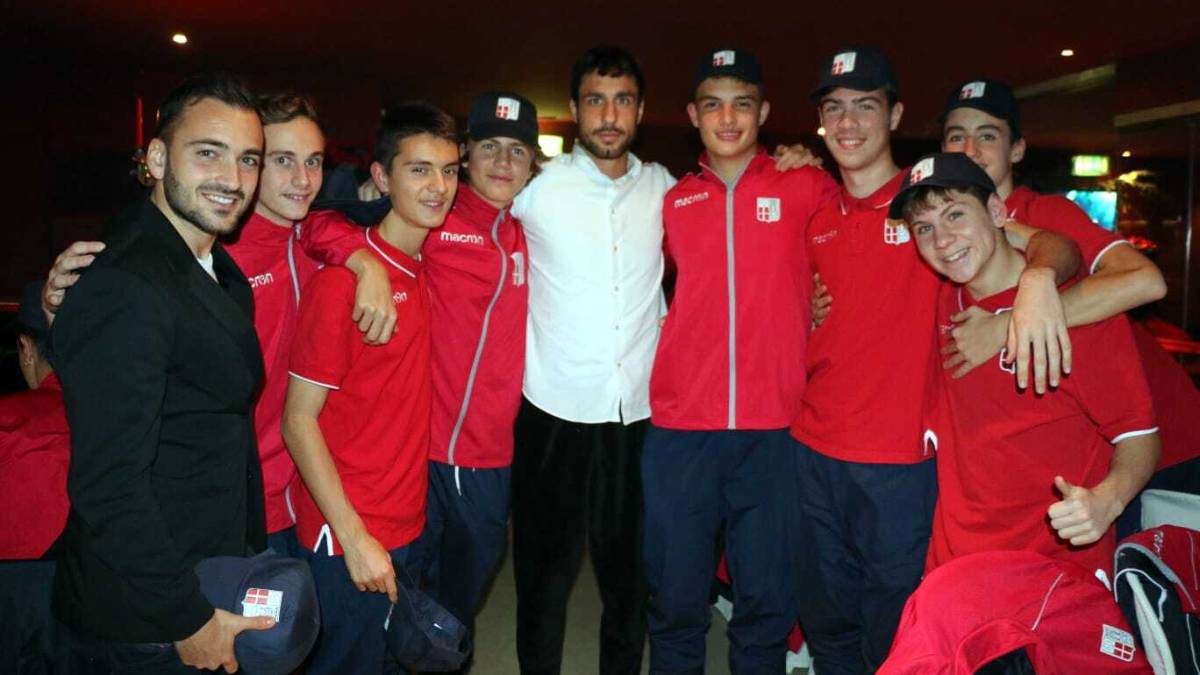 Calcio, il Rimini ha festeggiato il Natale al Coconuts