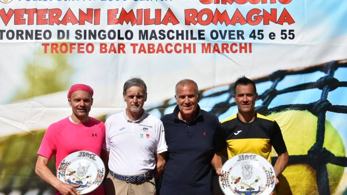 Tennis: Fabbri, Passerini e Ancona vincono l'Over 45-55-65 del Trofeo Marchi alla Polisportiva 2000 Cervia / GALLERY
