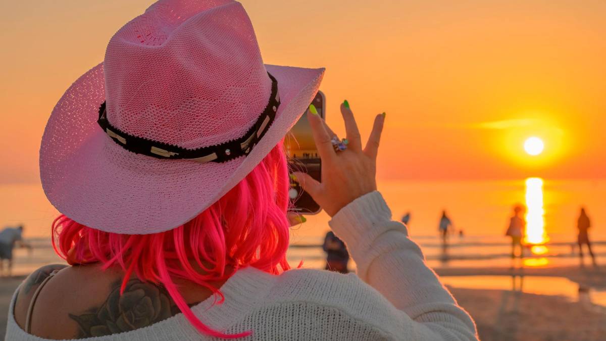 Uno scatto “post notte rosa”