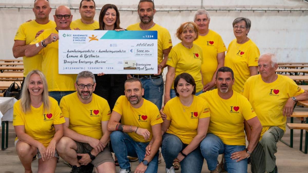 Bertinoro, l'associazione Mont Spaché dona 5mila euro al Comune