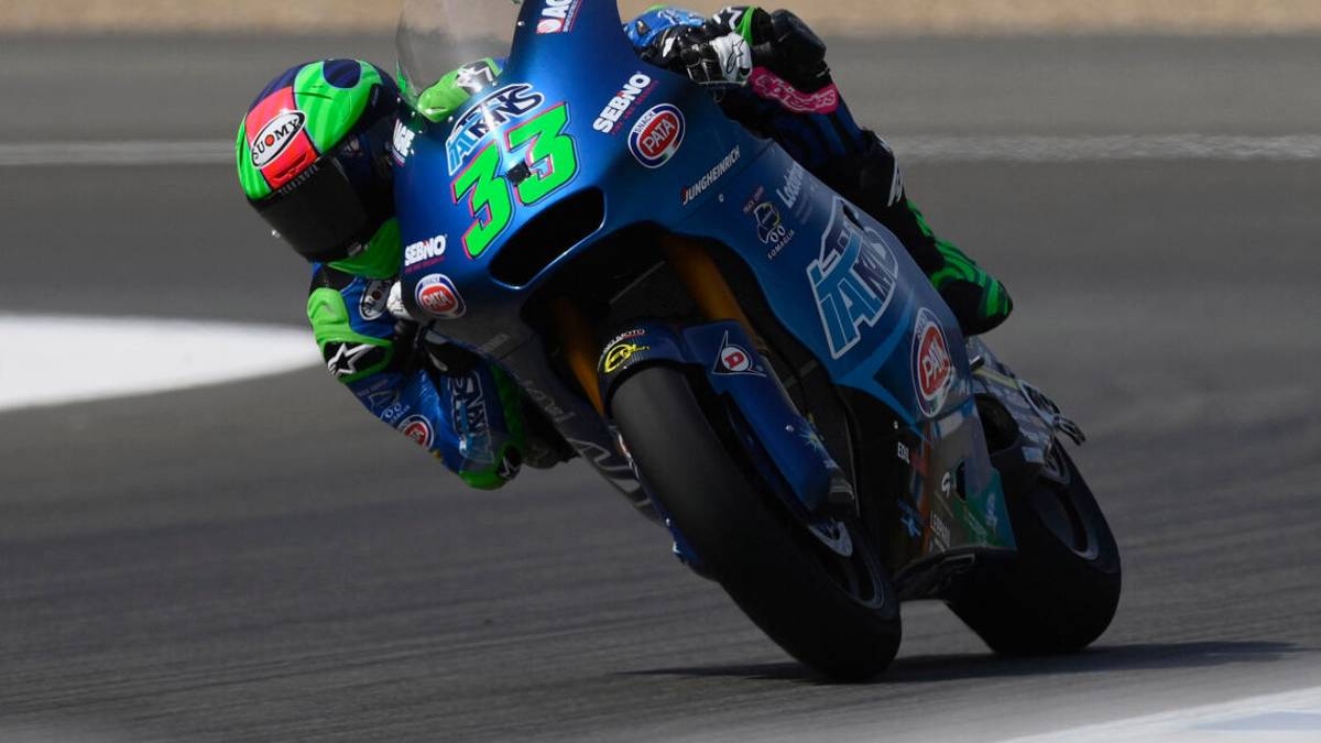 Moto2, che spavento per Bastianini e Syahrin, poi la spunta Martin