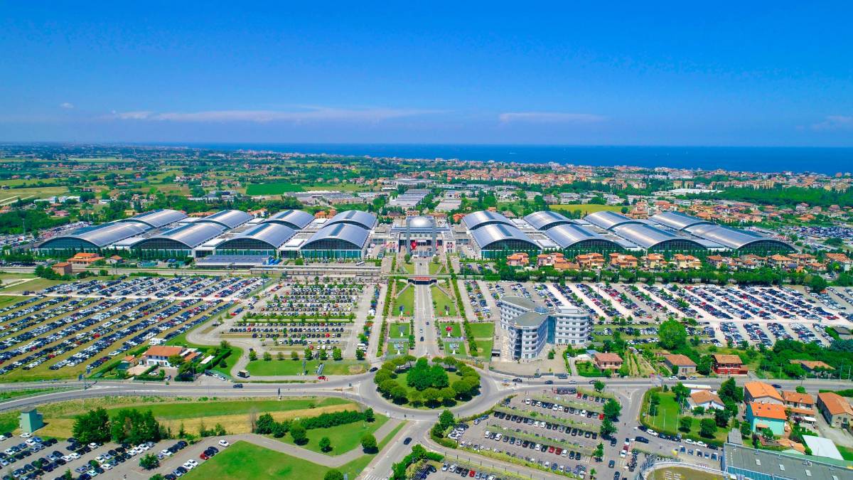 Le fiera di Rimini vista dall’alto
