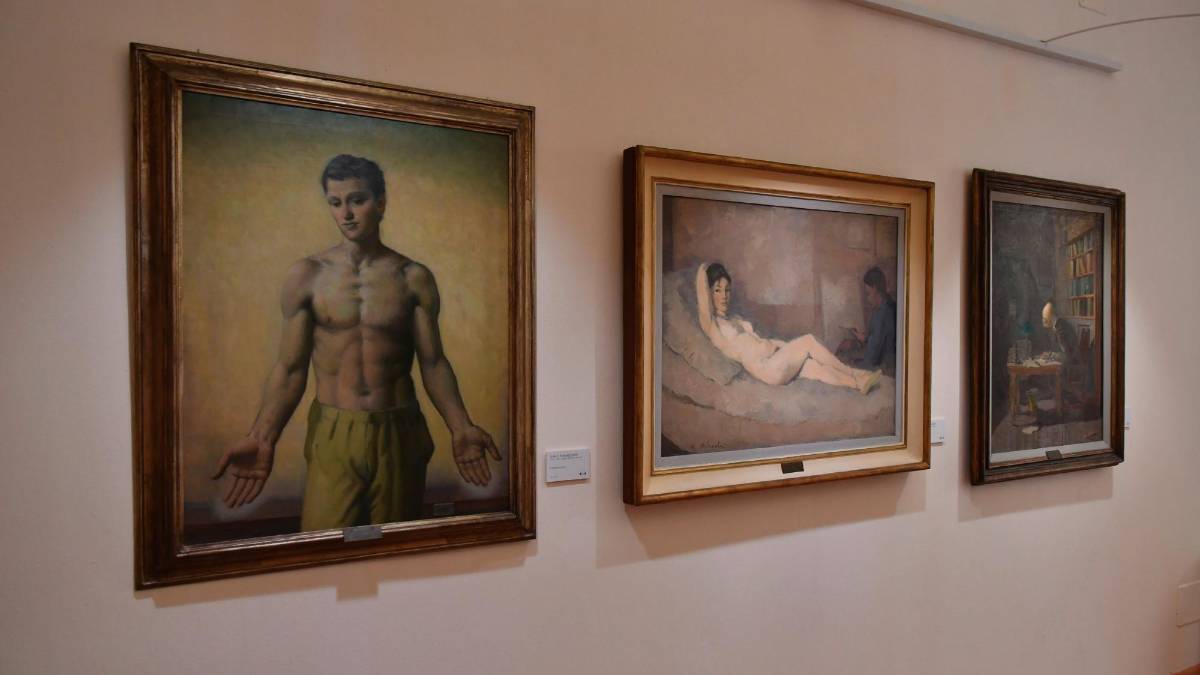 Alcune opere della collezione Verzocchi (foto Blaco)