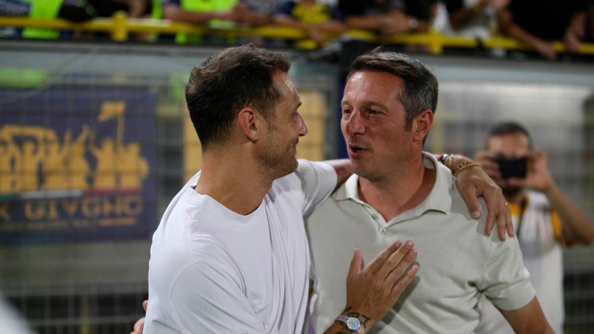 Alessandro Diamanti con Pietro De Giorgio