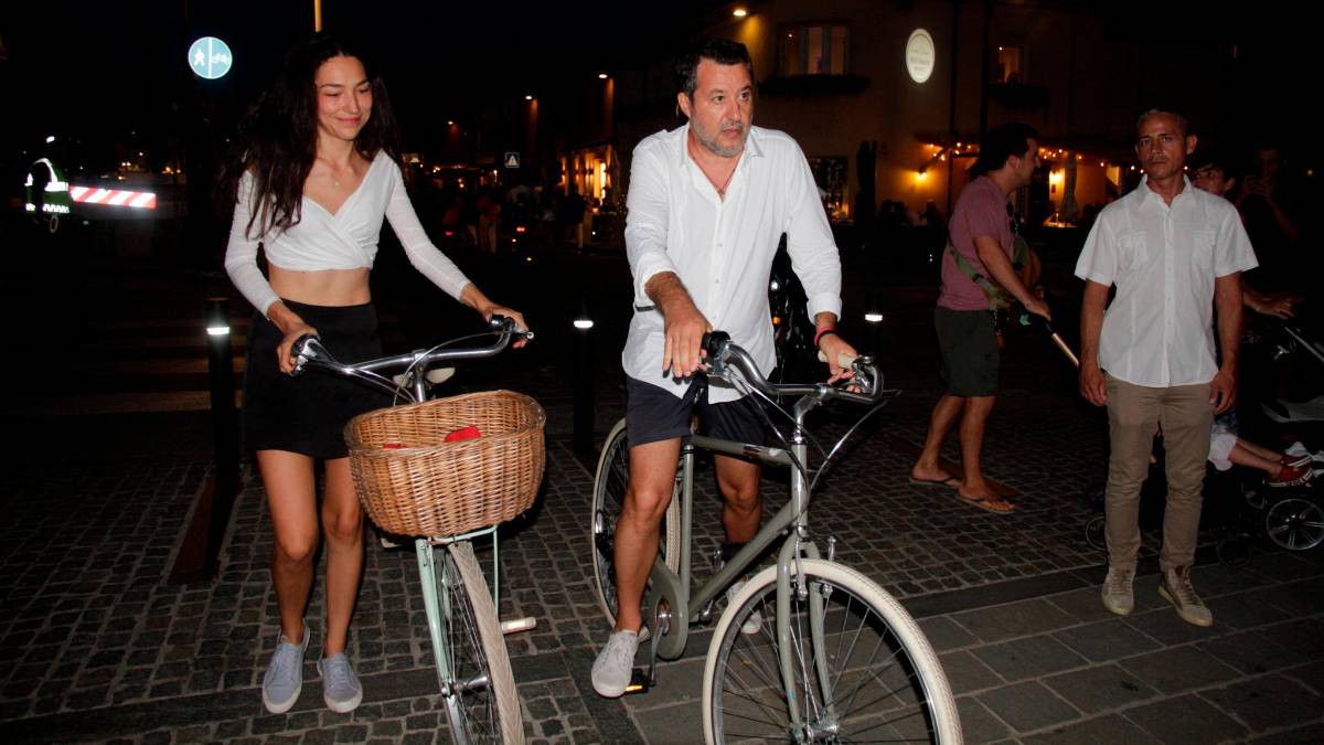 Matteo Salvini ieri sera a Cervia (Fotoservizio Massimo Fiorentini)