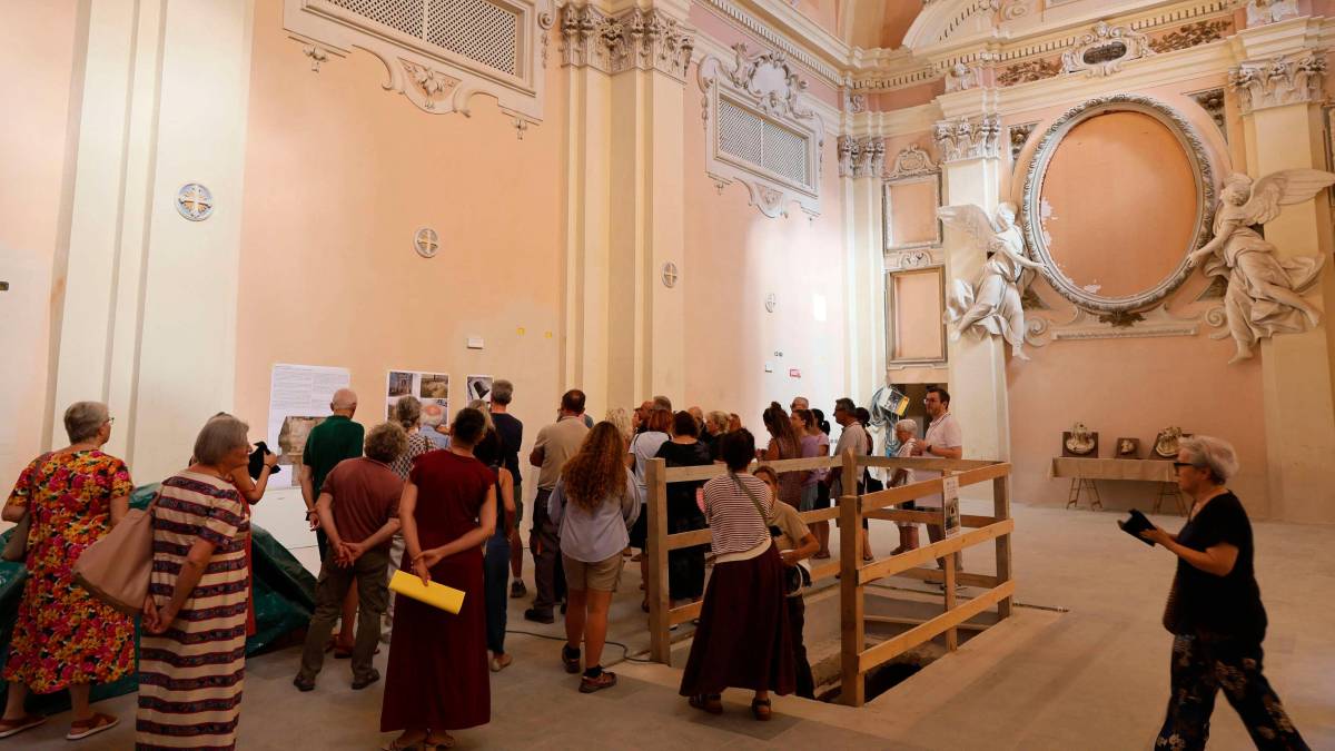 Alcune immagini della visita guidata alla chiesa Santo Spirito in occasione dell’apertura straordinaria foto zanotti