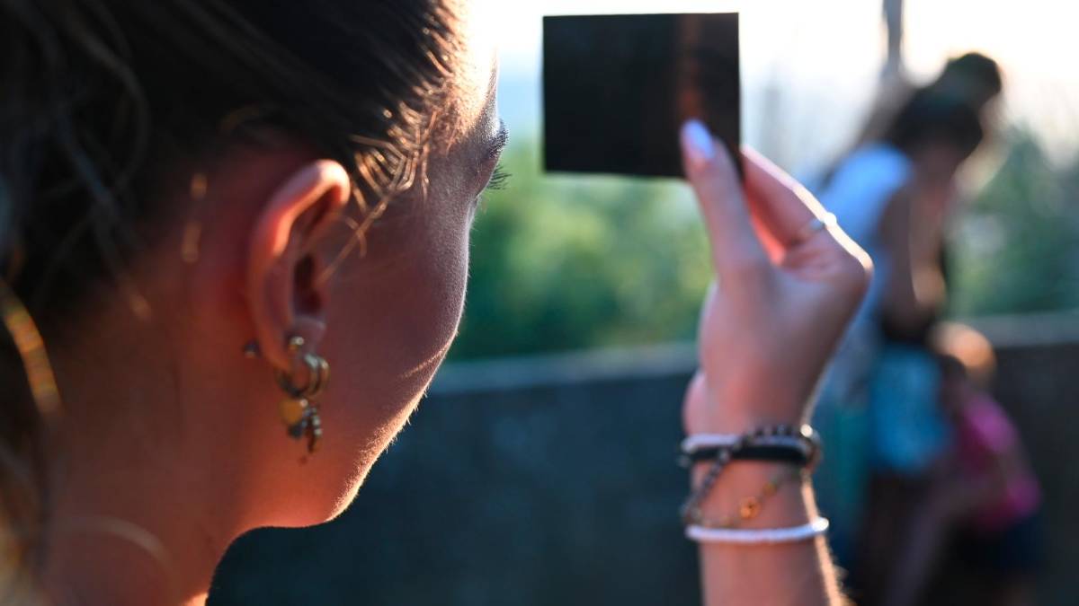 Osservazione “protetta” da un filtro (foto Blaco)