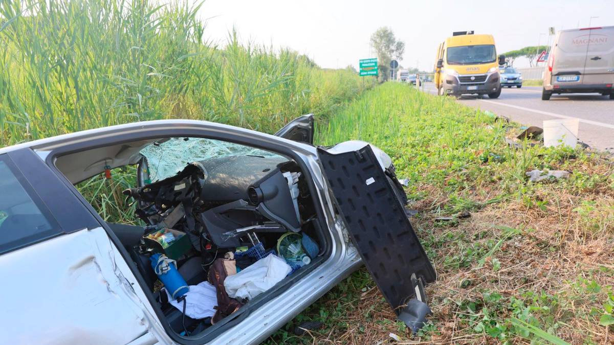 L’incidente mortale a Cesenatico (fotoservizio Gianmaria Zanotti)