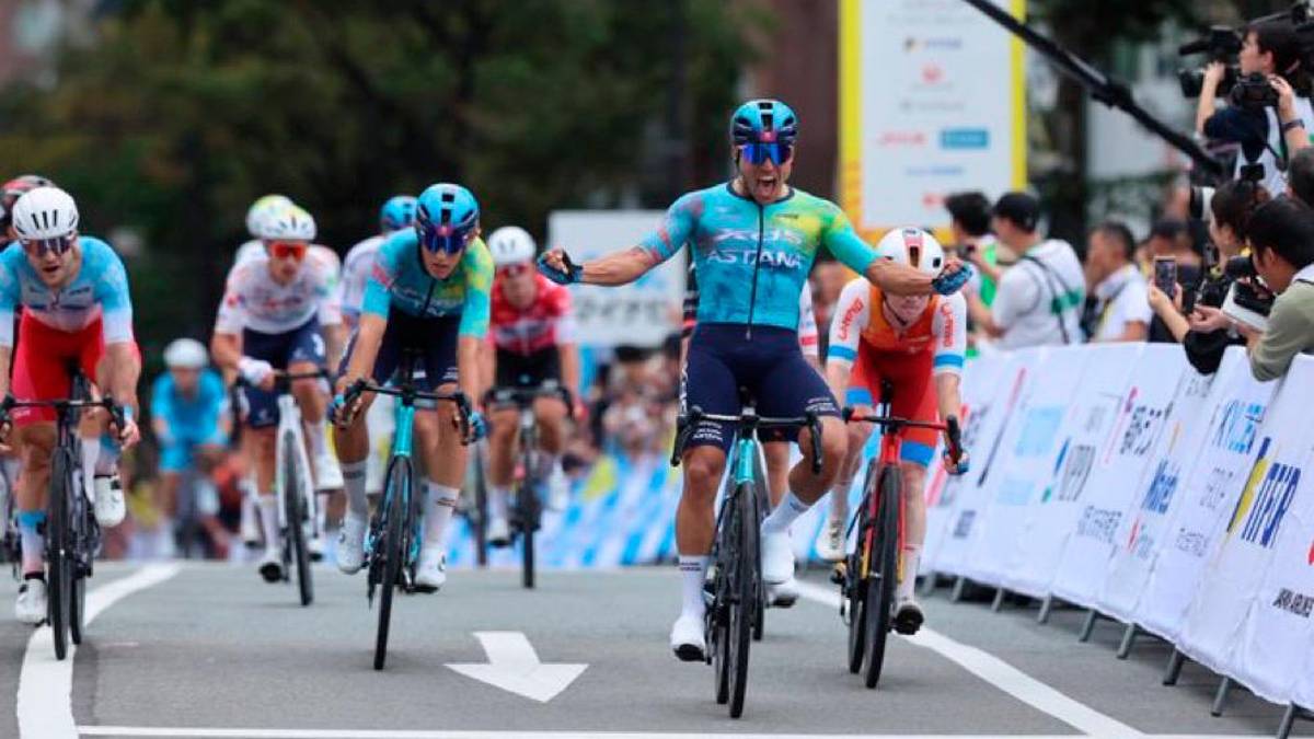 Lo sprint vincente di Malucelli a Fukuoka