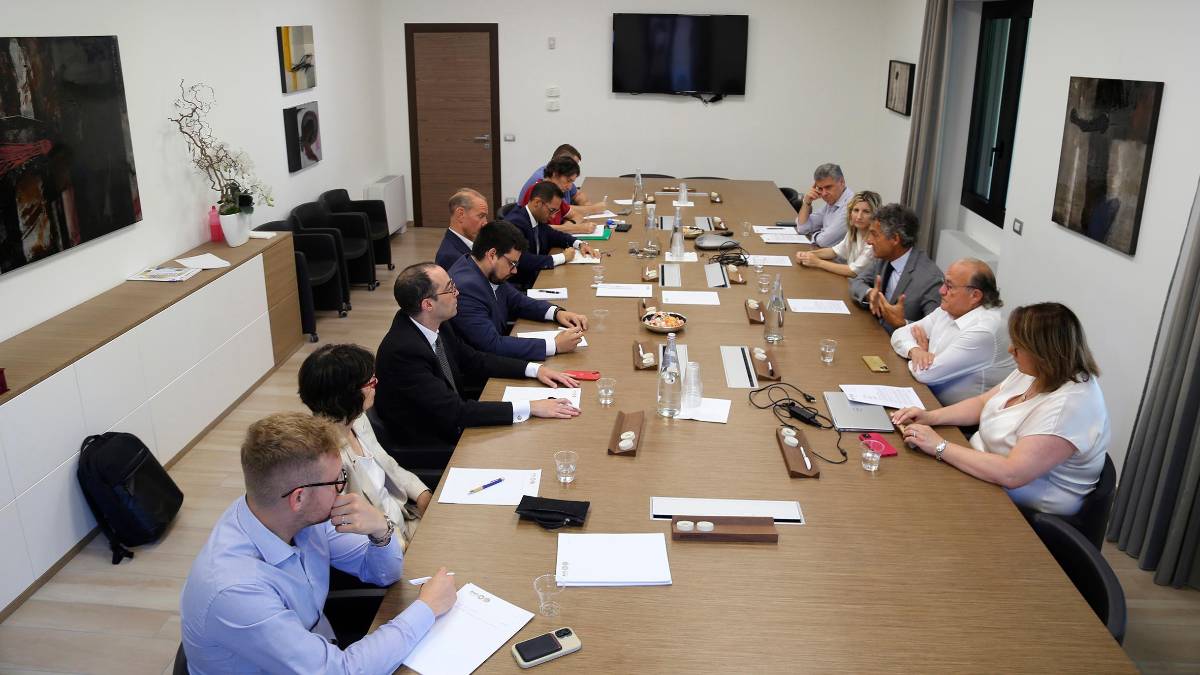 Uno scatto dell’incontro con le opposizioni