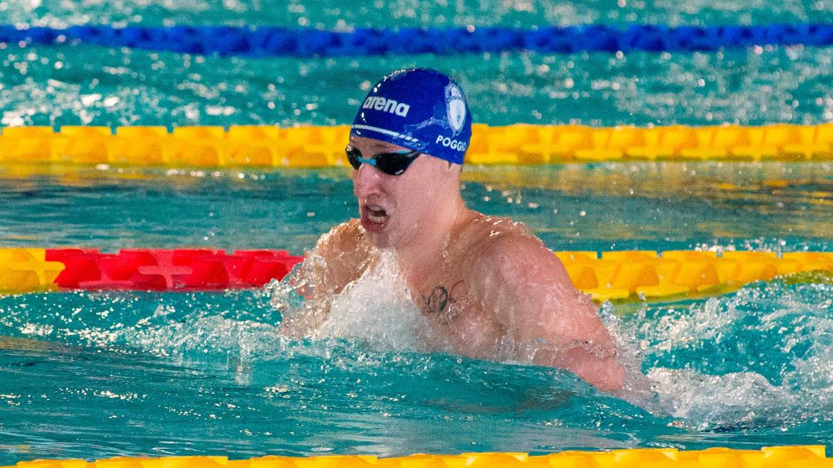 Federico Poggio ha chiuso al sesto posto la finale dei 100 rana foto morosetti
