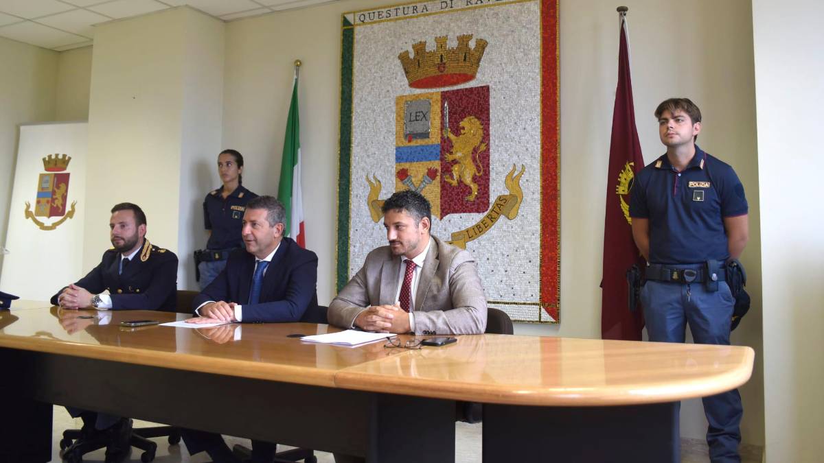 La conferenza stampa in Questura (foto Fiorentini)