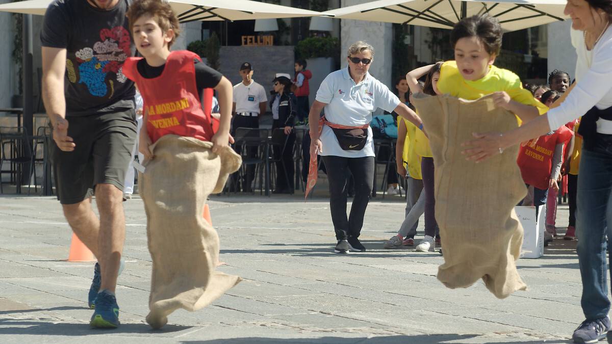 A Ravenna i bimbi del Mordani si cimentano con i Giochi senza barriere