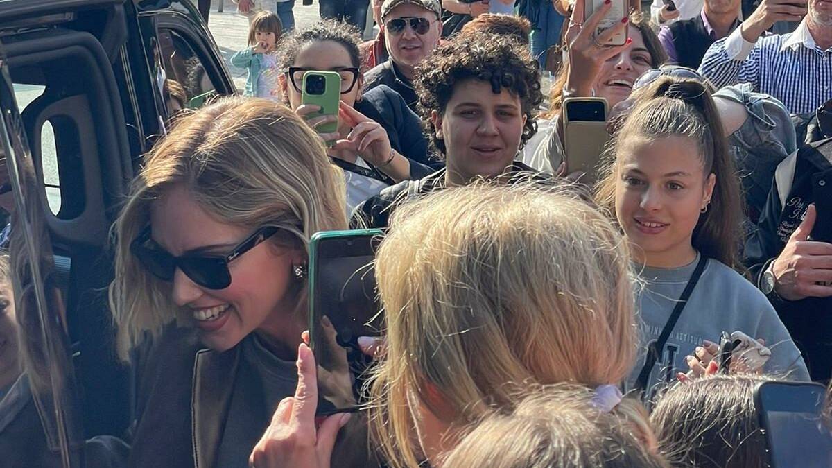 Chiara Ferragni, bagno di folla a Castrocaro