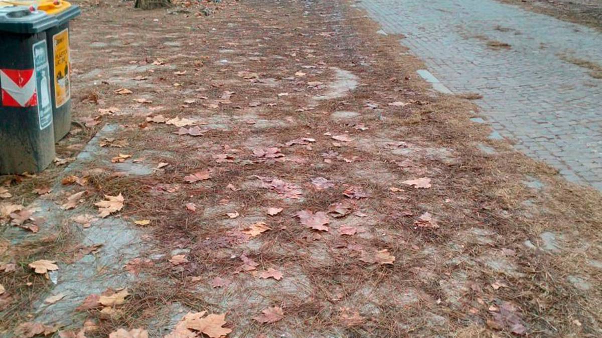 La zona dell’incidente