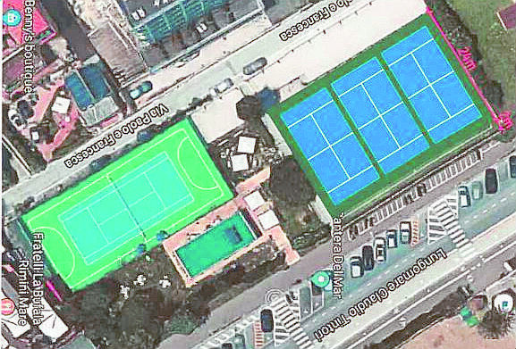 Rimini, tre campi per il padel all'ex Waldorf