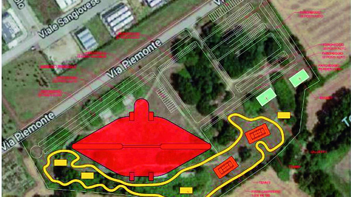 Un velodromo al posto dell'ex polveriera di Riccione