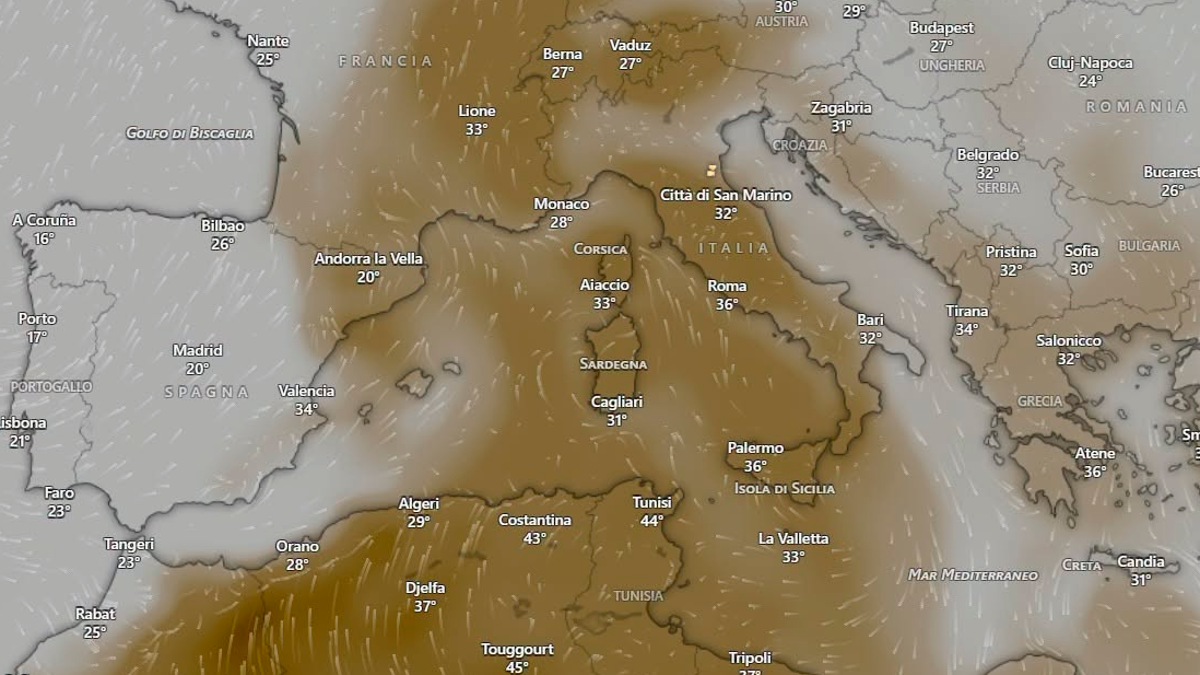La foto postata sui social dal meteorologo Pierluigi Randi