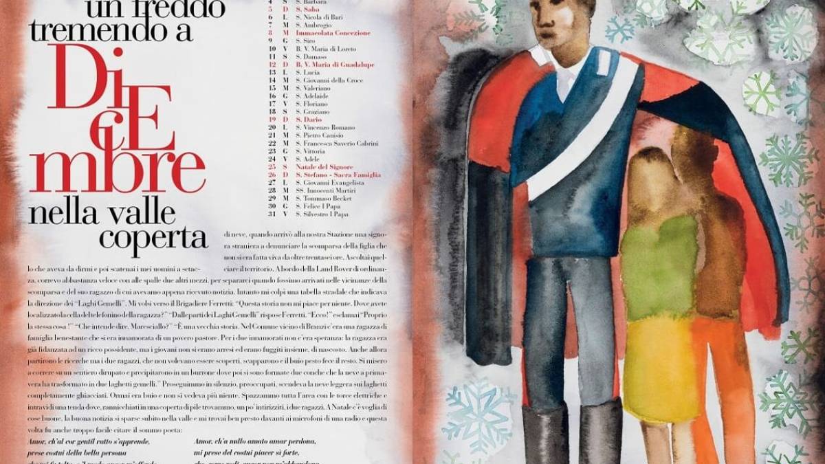 Francesca da Rimini nel calendario dei carabinieri. Tutte le foto