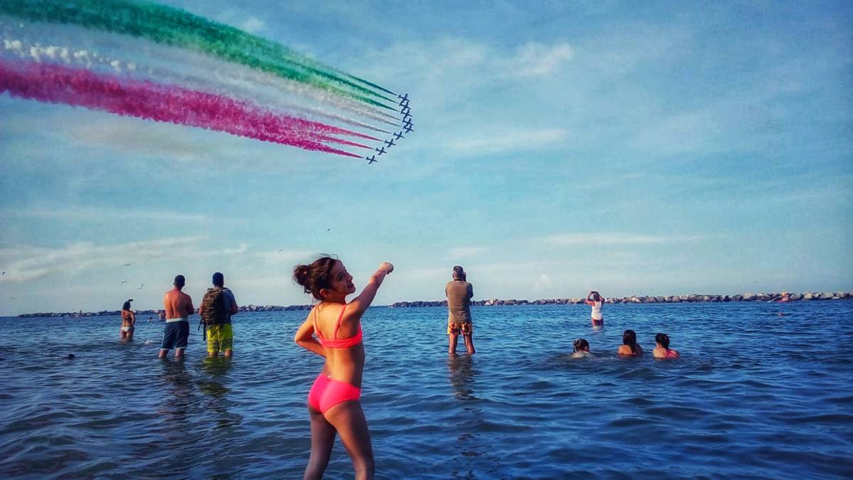 Domenica lo show delle Frecce tricolori a Bellaria Igea Marina