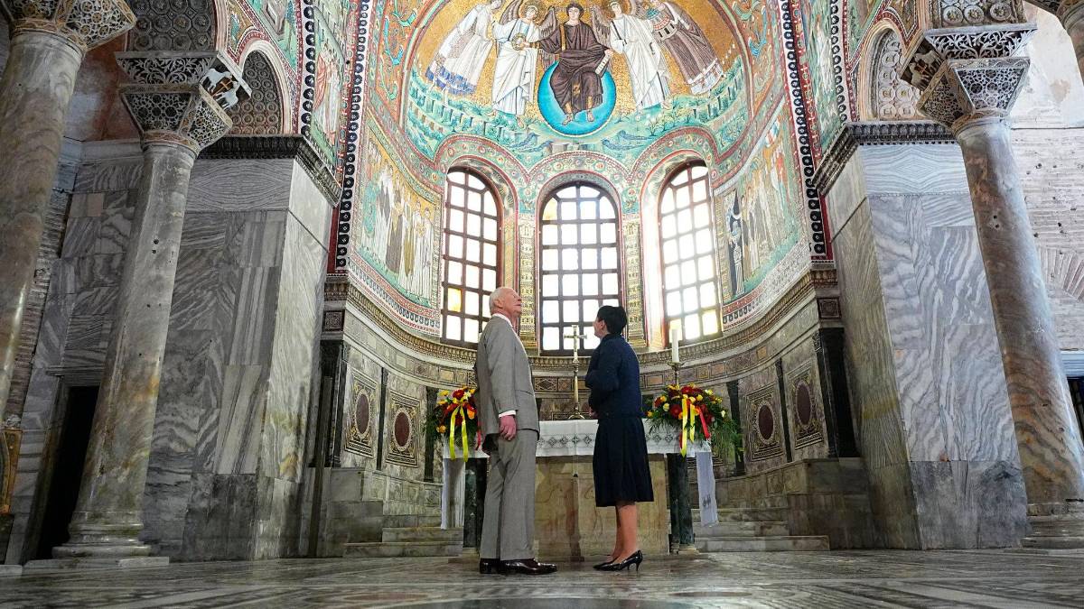 L’interno della Basilica di San Vitale, patrimonio Unesco