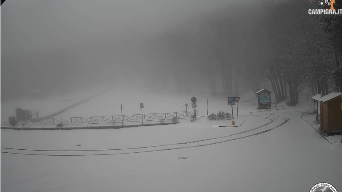 Neve d'aprile: Campigna imbiancata VIDEO