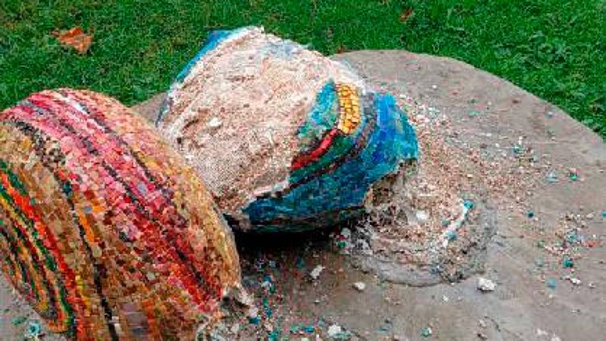 Ravenna, distrutte le lumache in mosaico di Lido di Classe