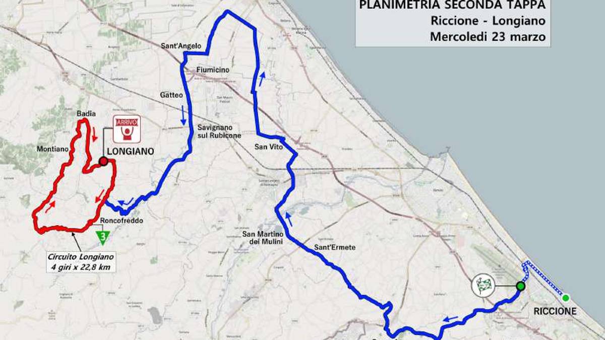 Ciclismo, Riccione e Longiano protagoniste alla Coppi e Bartali