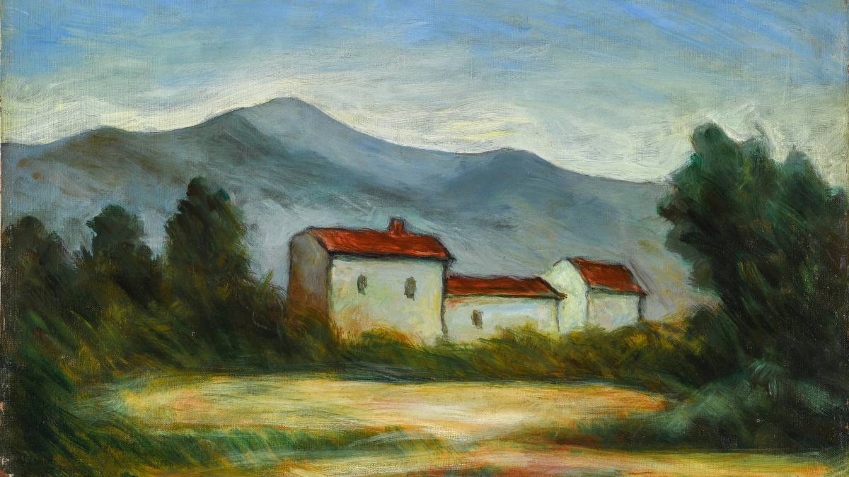 Carlo Carrà “Paesaggio toscano”
