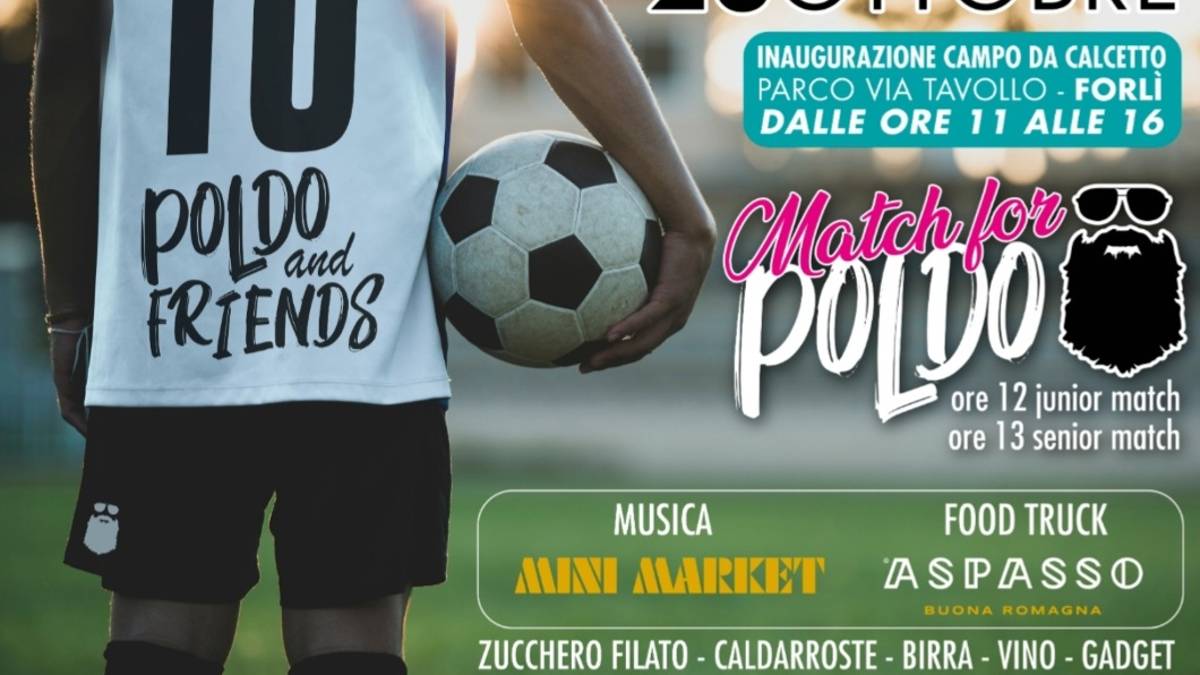 Forlì, domenica inaugura il campo da calcetto al parco di via Tavollo