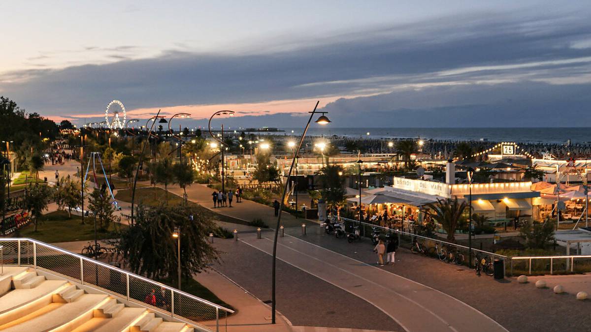 Rimini, l'inaugurazione del Parco del mare